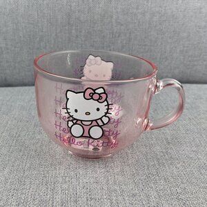 Hello Kitty Glass Tea Cup Mug 16oz